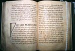 BEOWULF BOOK RECOMMENDATIONS - Exeter Book open to Widsith